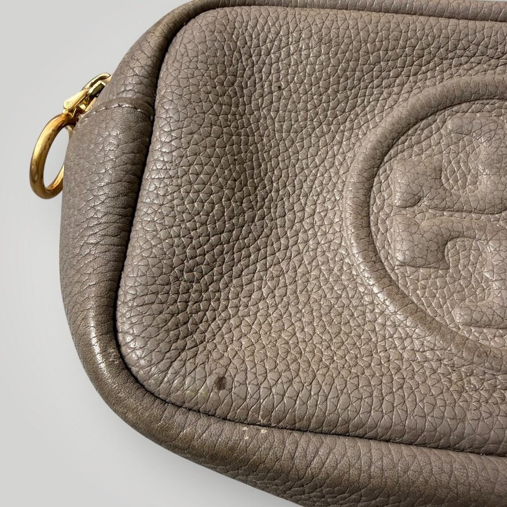 Tory Burch Perry Bombe Mini Camera Bag Pebbled Leather Crossbody Purse - Picture 6 of 15